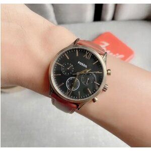 Fossil BQ2404 Fenmore Multifunction Brown Leather Watch BQM2404